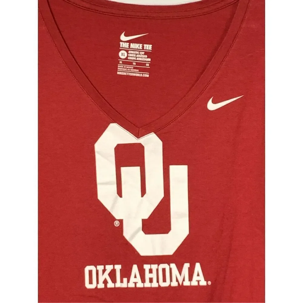 Nike Women's Crimson Oklahoma Sooners Primary Logo Long Sleeve T-Shirt Red XL